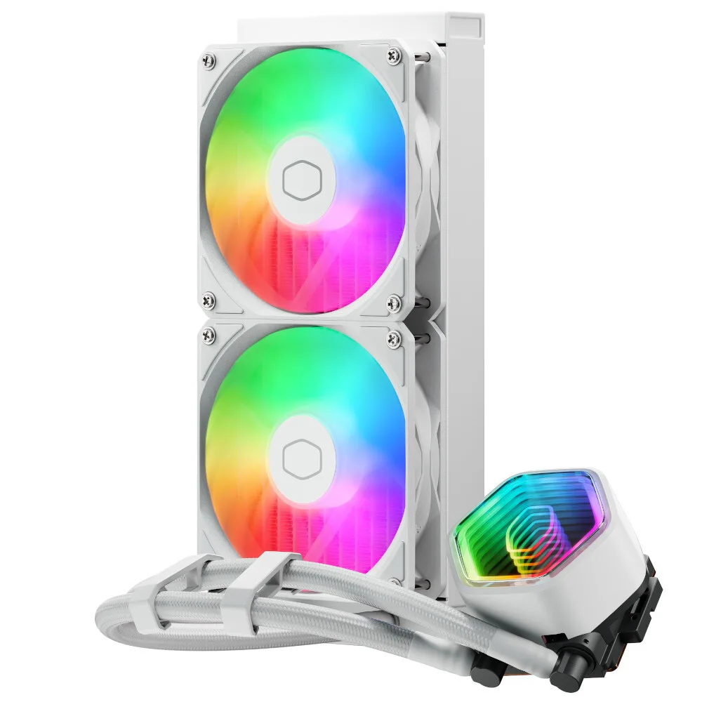 CoolerMaster MasterLiquid 240 Core II Υδρόψυξη Επεξεργαστή Διπλού Ανεμιστήρα 120mm για Socket 1700/1200/115x με ARGB Φωτ