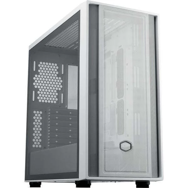 CoolerMaster MasterBox 600 Lite Midi Tower Κουτί Υπολογιστή με Πλαϊνό Παράθυρο Λευκό MB600L-WGNN-S00
