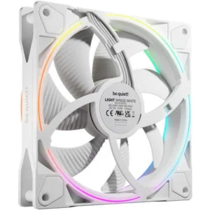 Be Quiet Light Wings Reverse Case Fan 140mm με Χωρίς Led Φωτισμό και Σύνδεση 4-Pin PWM Λευκό