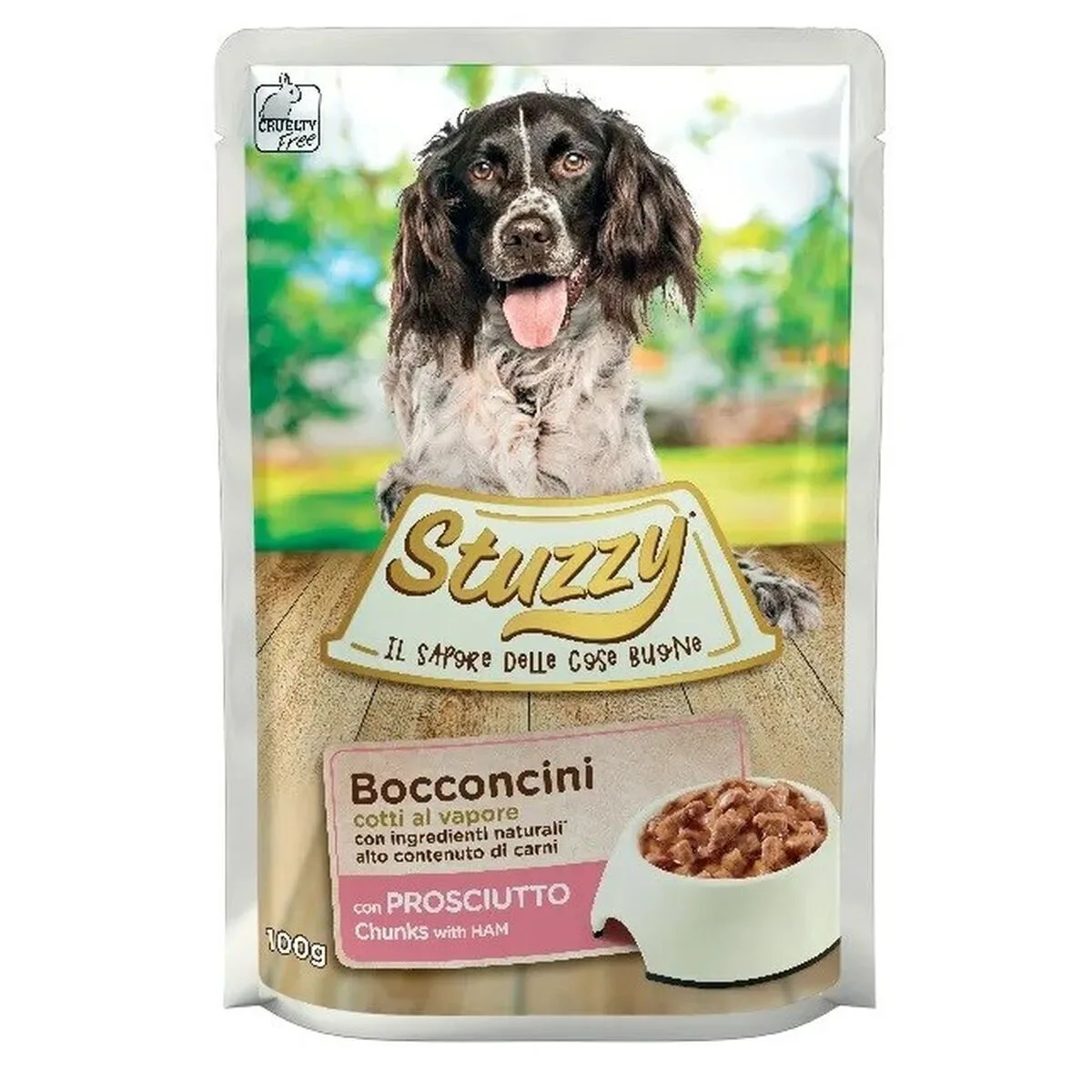 Stuzzy Chunks Ham Wet Dog Food 100 G