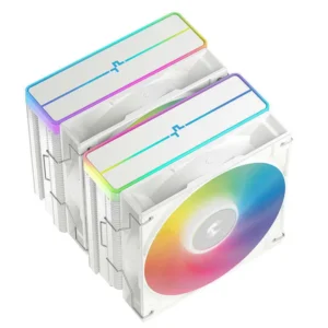 Deepcool AG620 WH ARGB V2 Ψύκτρα Επεξεργαστή Διπλού Ανεμιστήρα για Socket AM4/AM5/1200/115x/1700 Λευκή
