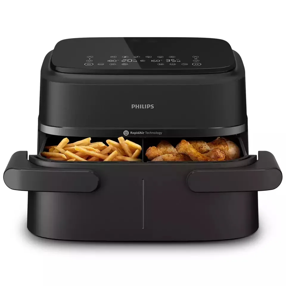 Philips Series 1000 Air Fryer με Διπλό Αποσπώμενο Κάδο 7.1lt Μαύρο