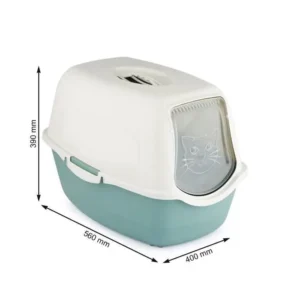 Rotho My Pet Bailey Τουαλέτα Γάτας Κλειστή Πράσινη Μ56 x Π40 x Υ39cm