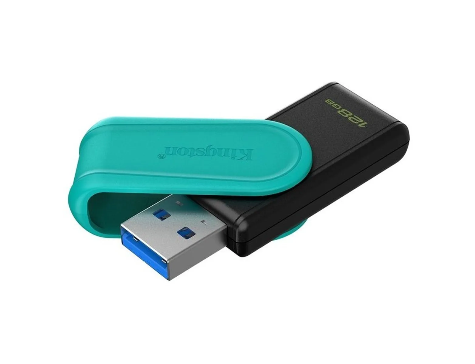 Kingston Datatraveler Exodia S 128GB USB 3.2 Stick, Μαύρο, Τυρκουάζ
