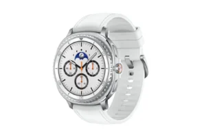 Samsung Galaxy Watch8 Classic LTE Stainless Steel 46mm Αδιάβροχο με eSIM και Παλμογράφο (Λευκό)