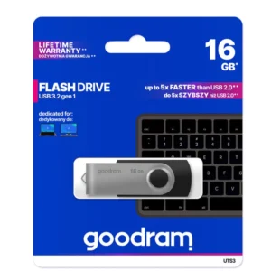 GoodRAM UTS3 16GB USB 3.0 Stick Μαύρο