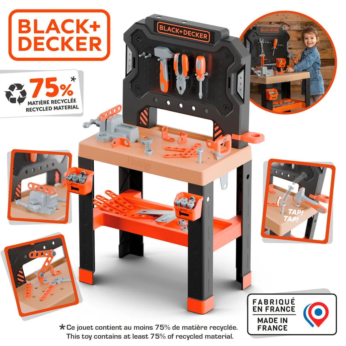 Smoby Black & Decker Πάγκος εργασίας Modell 2025