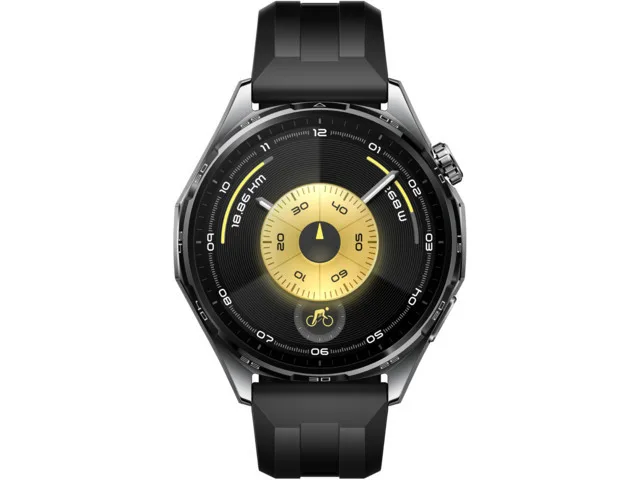 Huawei Watch GT 6 Stainless Steel 46mm Αδιάβροχο με Παλμογράφο (Black)
