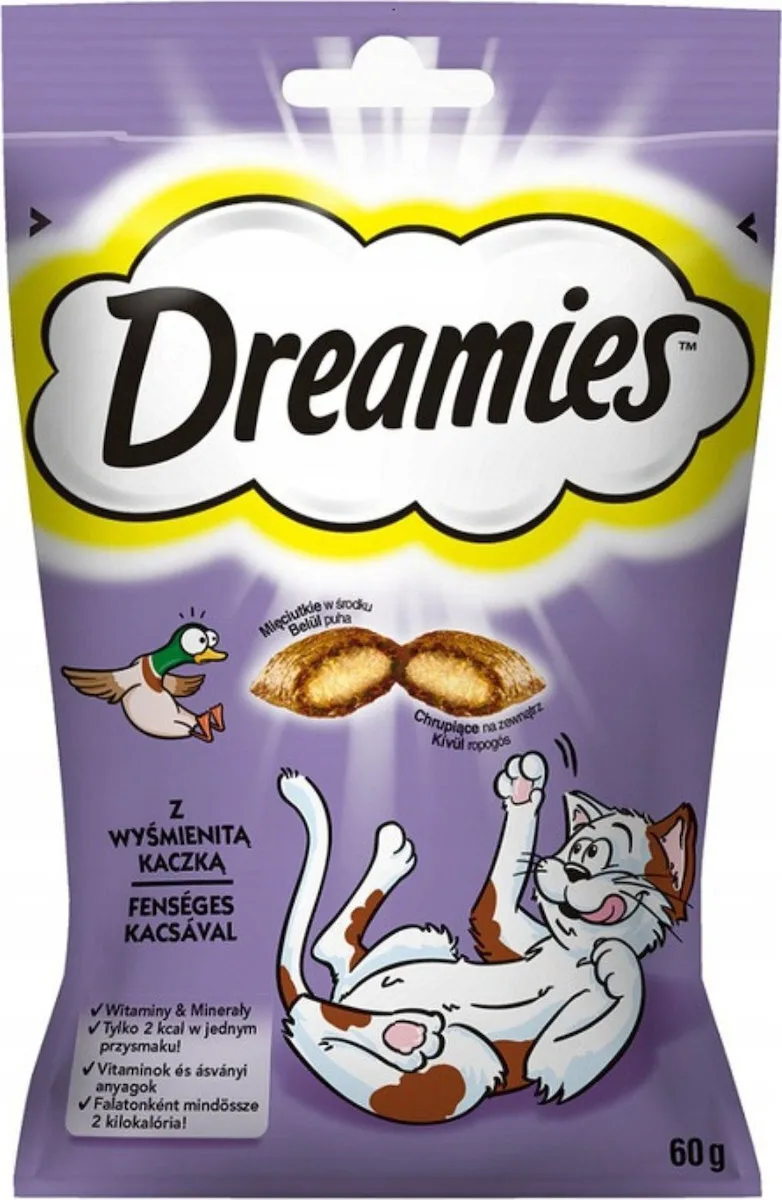 Purina Dreamies Λιχουδιές Σνακ με Πάπια Duck για Ενήλικες Γάτες 60gr