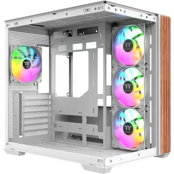 Thermaltake View 380 WS ARGB, Midi-Tower Case White/Wood