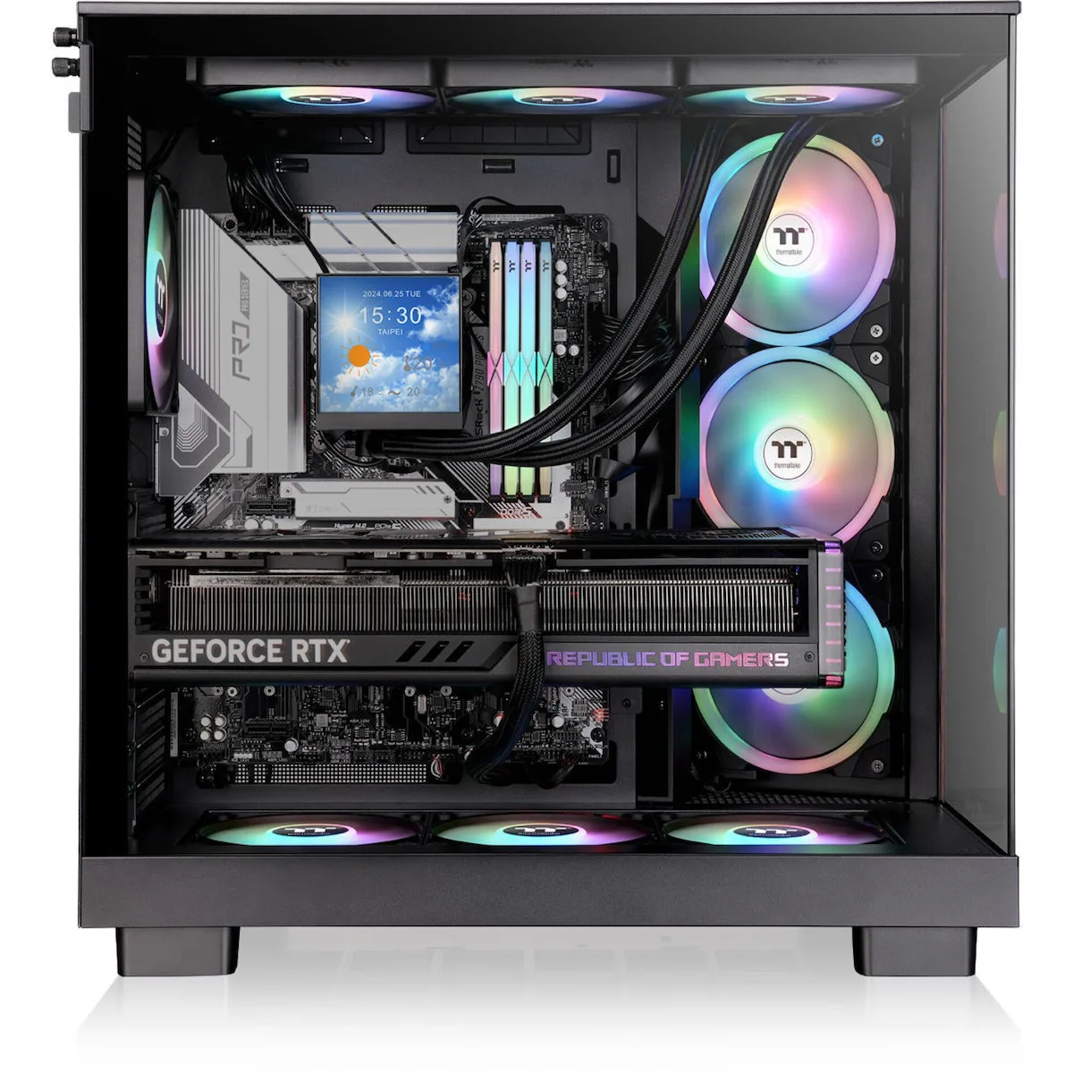 Thermaltake View 380 XL WS ARGB Gaming Midi Tower Black