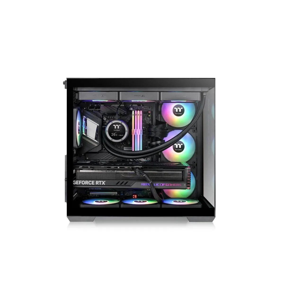 Thermaltake View 380 WS ARGB Gaming Midi Tower Black
