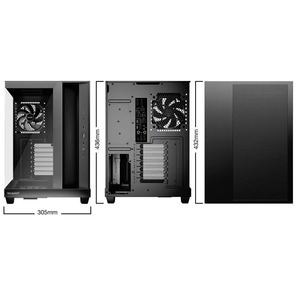 be quiet! Light Base 500 Midi Tower Μαύρο