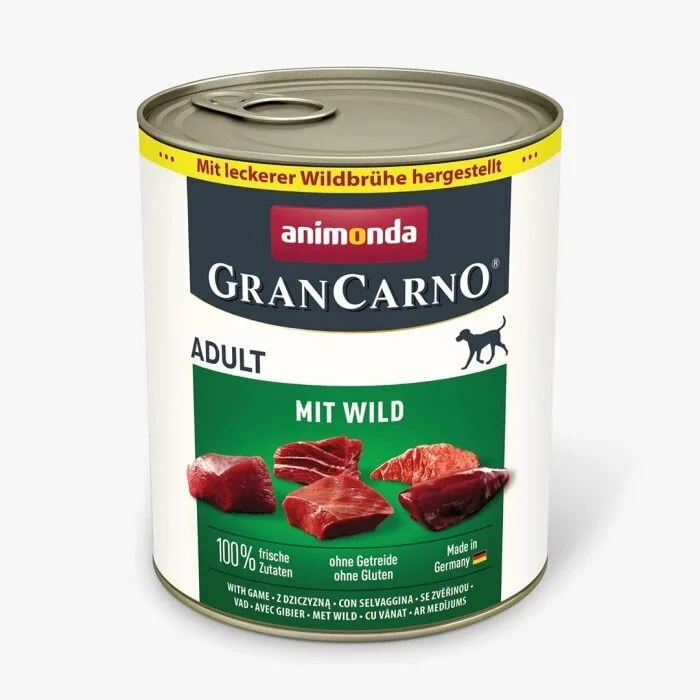 Animonda Grancarno Adult Game Wet Dog Food 800g