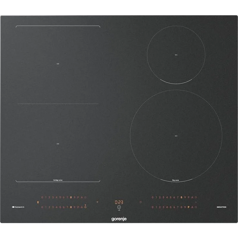 Aυτόνομη Επαγωγική Εστία Gorenje GI6433SRWF με Λειτουργία Κλειδώματος Λειτουργία Bridge & Wifi Π59,5xΒ52 Μαύρη