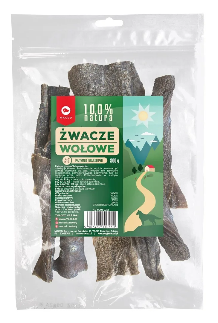 Maced Beef Chews Λιχουδιά Σκύλου χωρίς Γλουτένη με Βοδινό 200gr