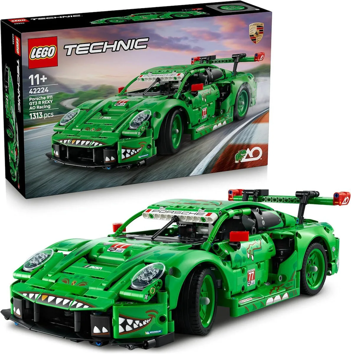 LEGO TECHNIC 42224 Porsche 911 GT3 R REXY AO Racing Car