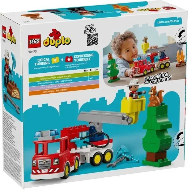 LEGO Duplo Fire Truck with Hose and Firefighter 10473