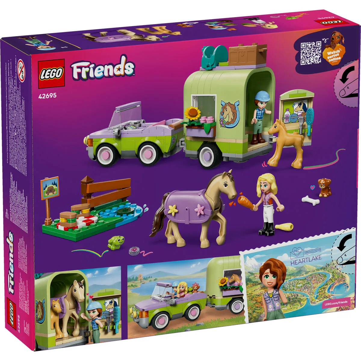 LEGO Friends Horse & Baby Foal Trailer 42695