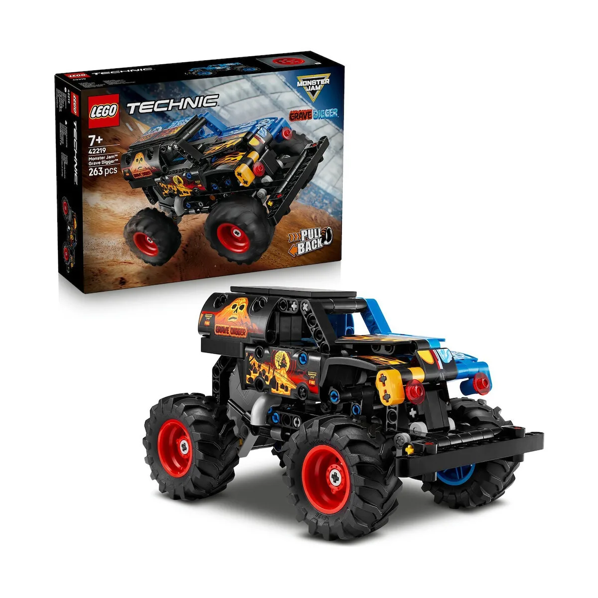 LEGO TECHNIC 42219 Monster Jam Grave Digger Fire and Ice