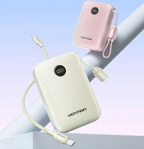 Vention Power Bank 20000mAh 22.5W, USB-A και USB-C Μπεζ