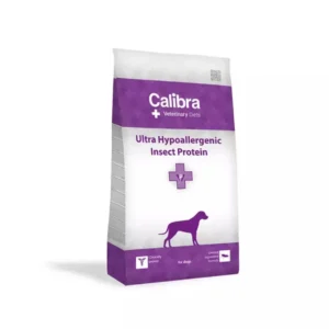 Calibra Vet Dog Ultra Hypoallergenic Insect 12kg Ξηρά Τροφή Σκύλων χωρίς Γλουτένη με Ψάρια, Ρύζι, Σολομό και Μήλο