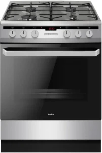 Κουζίνα Amica 618GES2.33HZpTaF(Xx) 65lt Α με Εστίες Υγραερίου και φούρνο Ρεύματος 60εκ Inox
