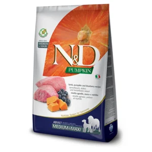 Farmina N&D Pumpkin Medium & Maxi 12kg Ξηρά Τροφή χωρίς Σιτηρά για Ενήλικους Σκύλους Μεσαίων & Μεγαλόσωμων Φυλών με Αρνί