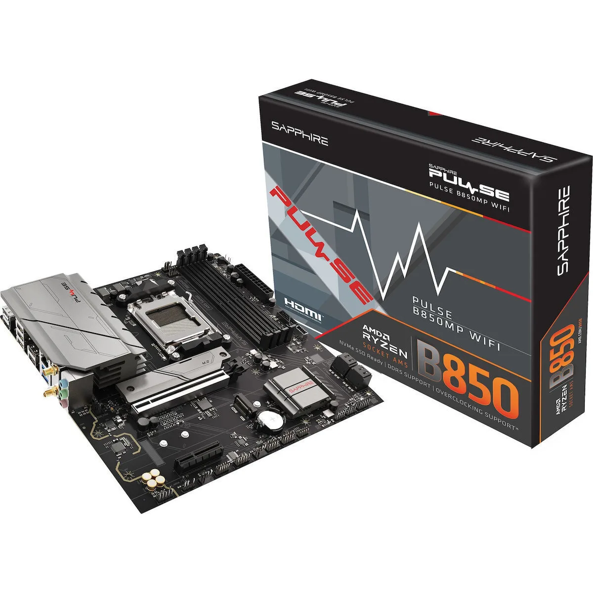 Sapphire Pulse B850M WIFI Μητρική AM5 Micro ATX