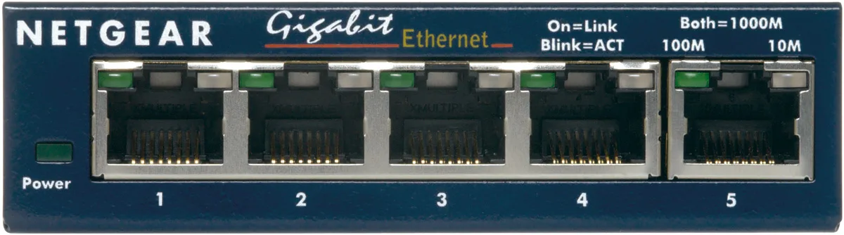 Netgear GS105GE Unmanaged L2 Switch με 5 Θύρες Gigabit (1Gbps) Ethernet